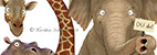 Pinguin, ein Haufen Freunde, Zoo, Illustration, Kinderbuch, Elefant, Giraffe, Kerstin Schoene